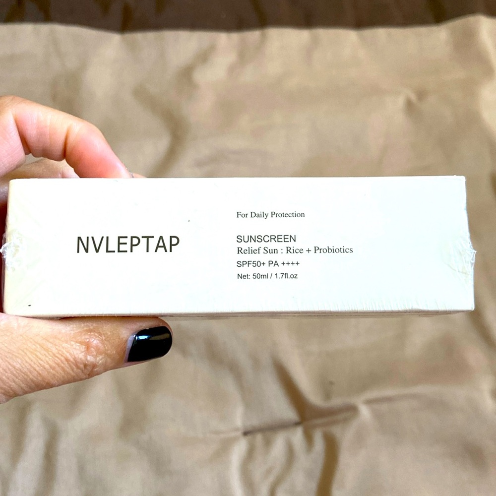 🆕 NVLEPTAP sunscreen with rice+probiotics SPF 50+